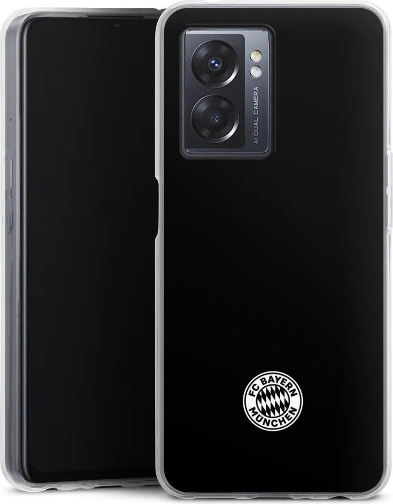 DeinDesign Handyhülle für Oppo A77 5G Silikon Hülle Case Smartphone Schutzhülle FC Bayern München FCB Offizielles Lizenzprodukt