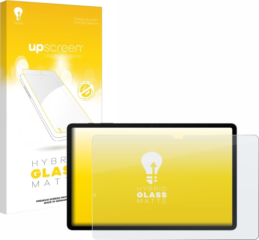 upscreen Entspiegelungs Schutzglas für Samsung Galaxy Tab S8 Plus WiFi Schutzfolie Panzer Folie Glas Display Schutz matt