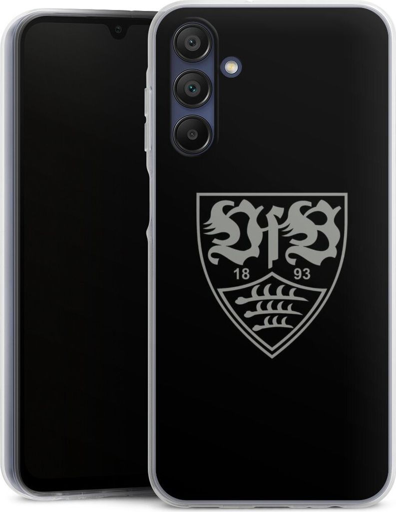 DeinDesign Handyhülle für Samsung Galaxy A15 Silikon Hülle Case Smartphone Schutzhülle Logo Offizielles Lizenzprodukt VfB Stuttgart