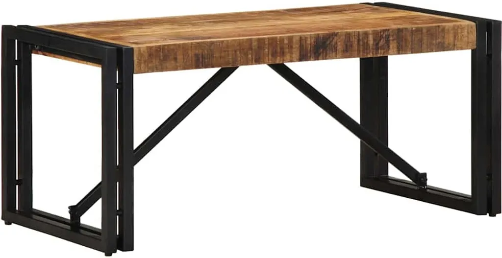 Tavolino Basso 80x40x35 Mango Grezzo Massiccio | Offerta Speciale