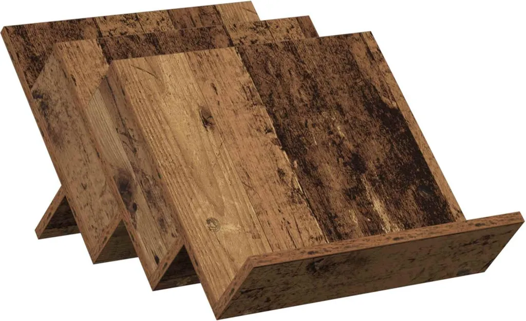 vidaXL Portariviste con scaffale in legno di recupero 53 x 40 x 28,5 cm Materiale a base di legno - 1