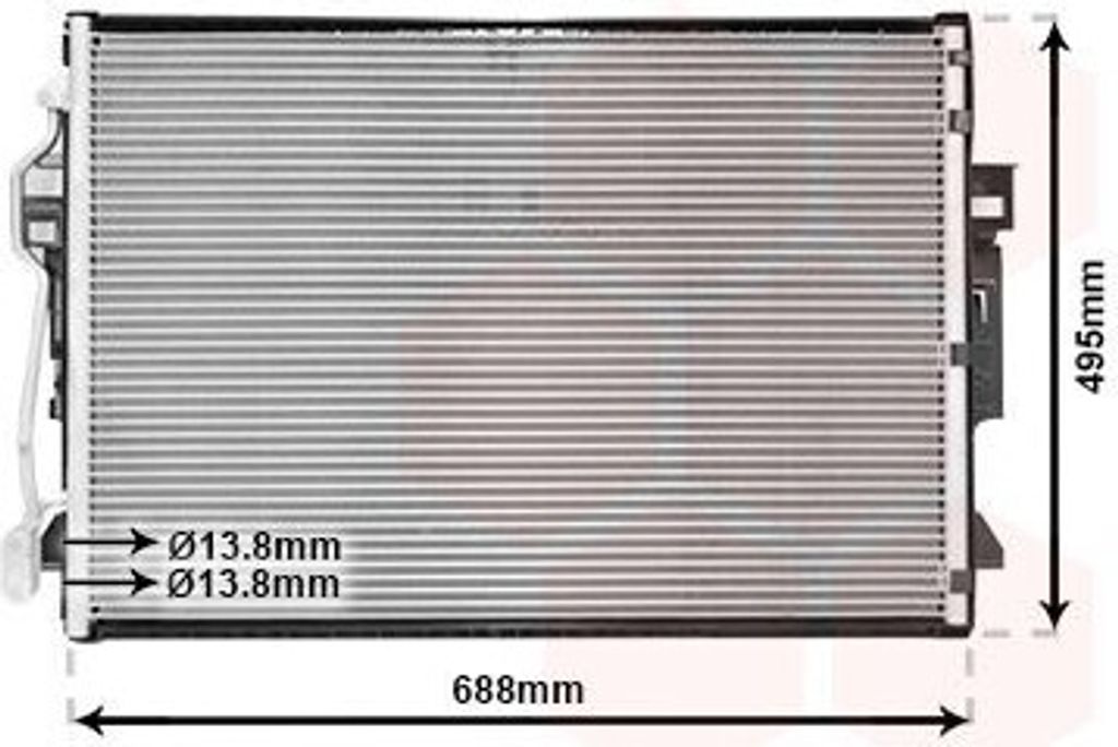 VAN WEZEL 30005605 - OE 221 500 1354 Klimakondensator für S-Klasse (C216), S-Klasse (W221)