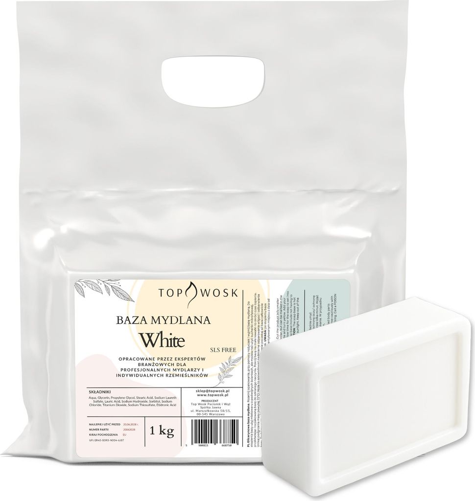 Glycerin Seifenbasis Weiß 1 kg, gleichmäßige Konsistenz, Produktbild 