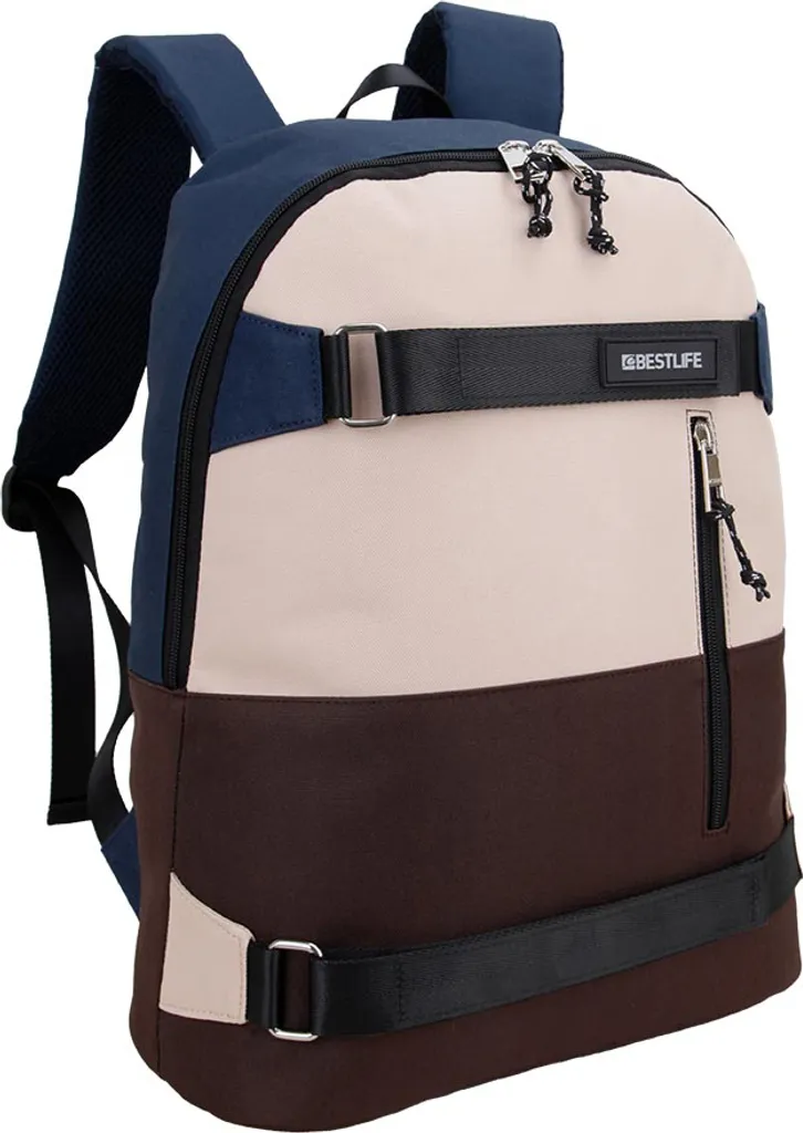 Zaino BESTLIFE Urban BB-3552BK per Notebook 14 pollici - Blu e Beige