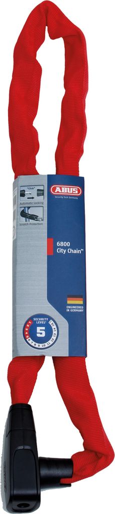 ABUS Kettenschloss CityChain 6800 - Fahrradschloss aus Produktbild 
