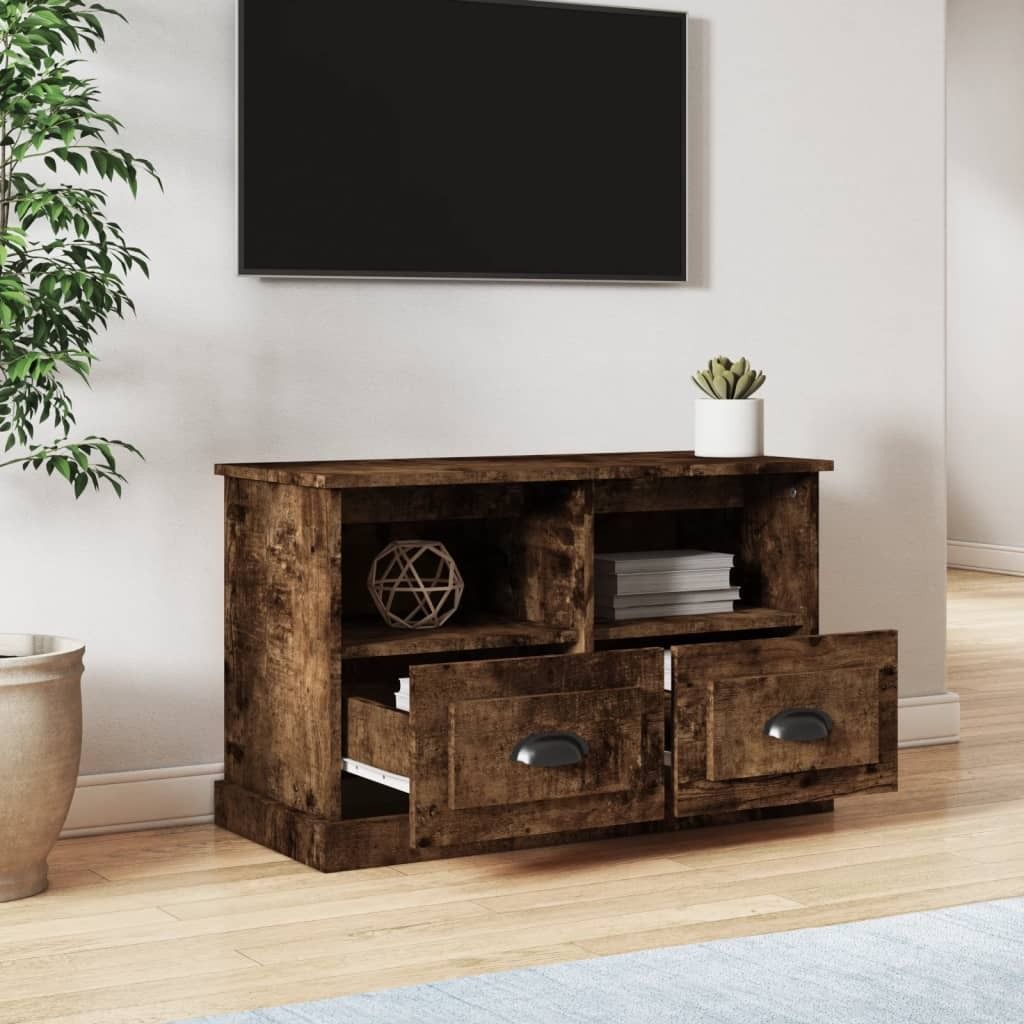 The Living Store TV-Schrank Räuchereiche 80x35x50 cm Produktbild 