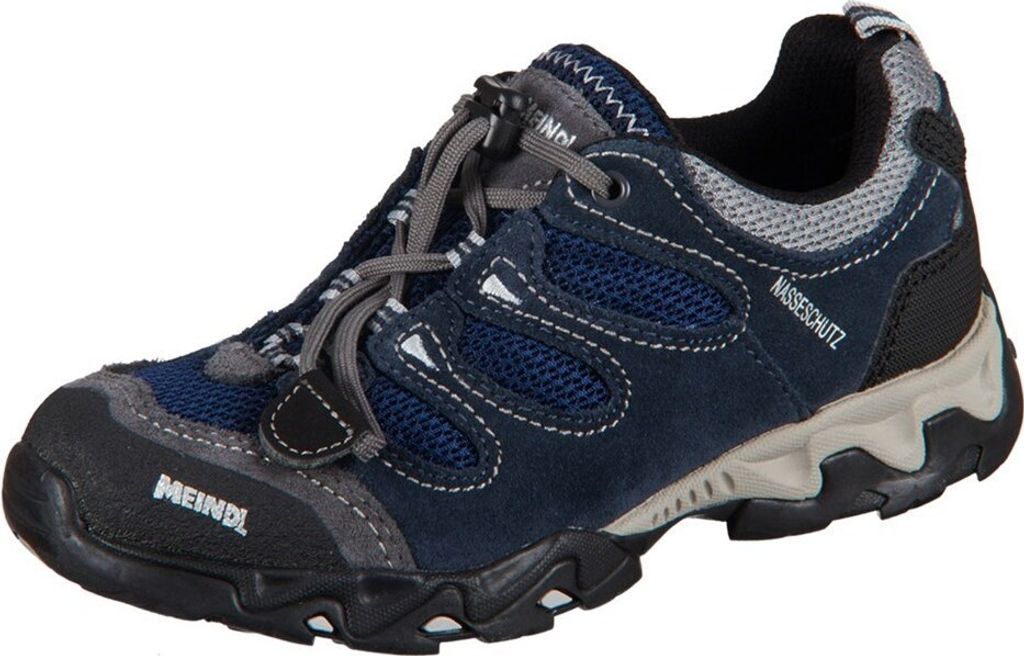 Meindl Schuhe Tarango Junior Marine Silber Velour Mesh Produktbild 
