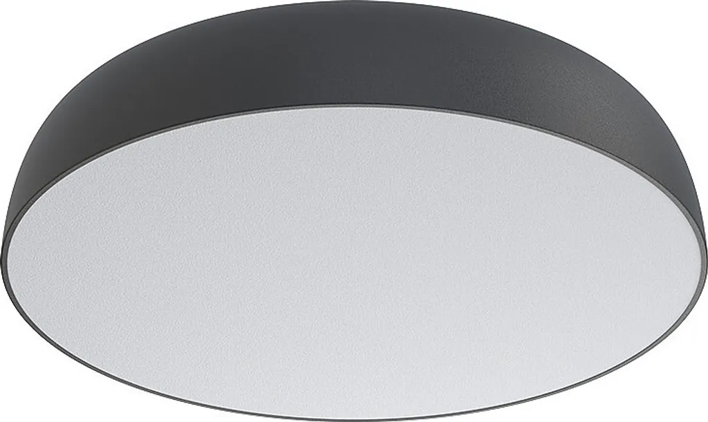 Grand plafonnier rond moderne 10 lumières SATELLITE métal 78cm noir