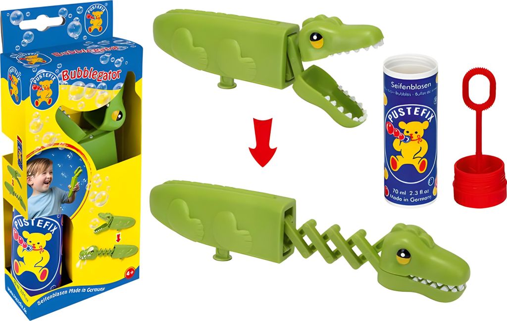 Pustefix Bubblegator Catch it, 70ml Flüssigkeit, Aligator Produktbild 