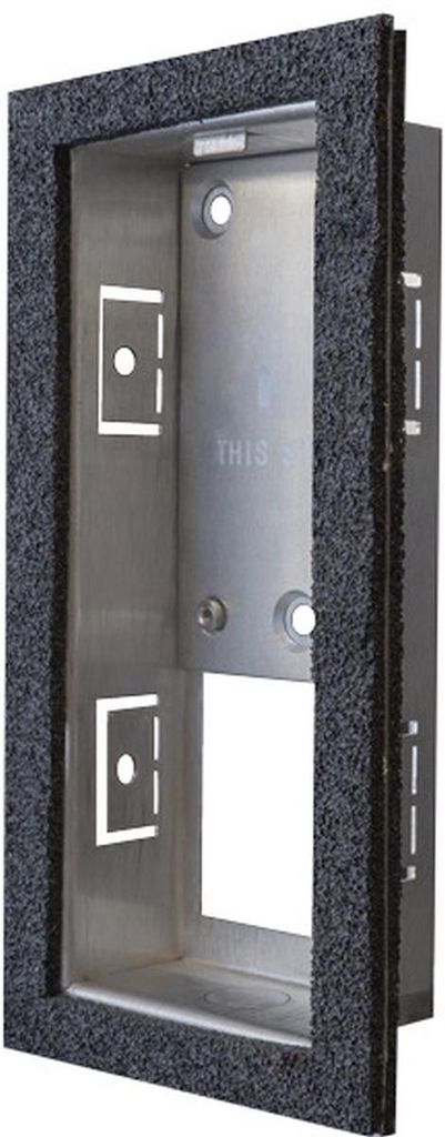 DoorBird D1101V, Unterputzdose, Schwarz, Edelstahl, Produktbild 