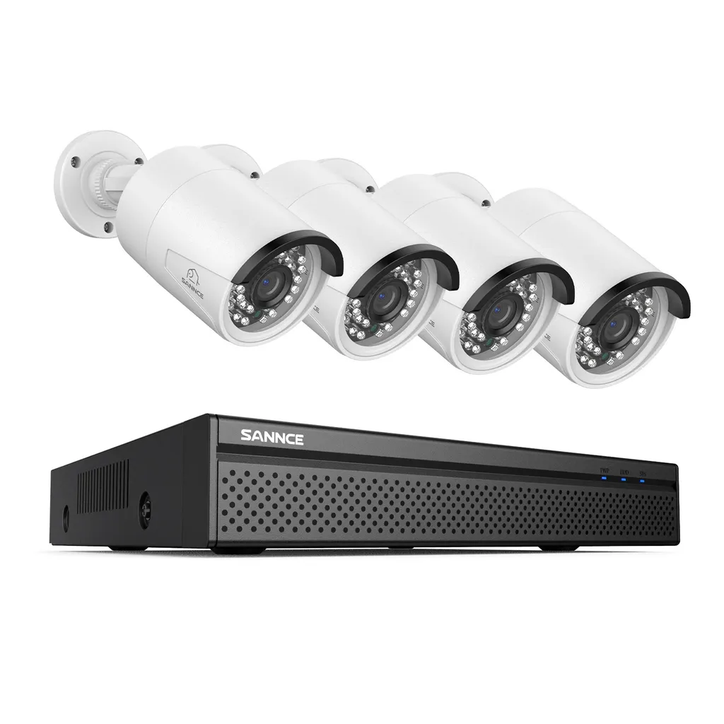 Système de vidéosurveillance 8CH 8MP avec HDD 2To et 4 caméras HD 5MP