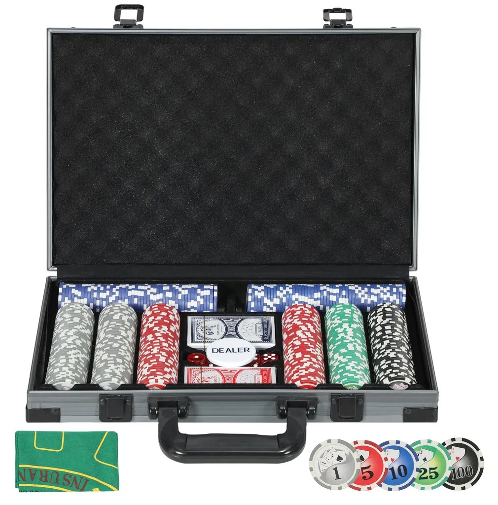 Mallette Poker 400 Jetons Lourds 11,5g avec Valise Alu et Accessoires