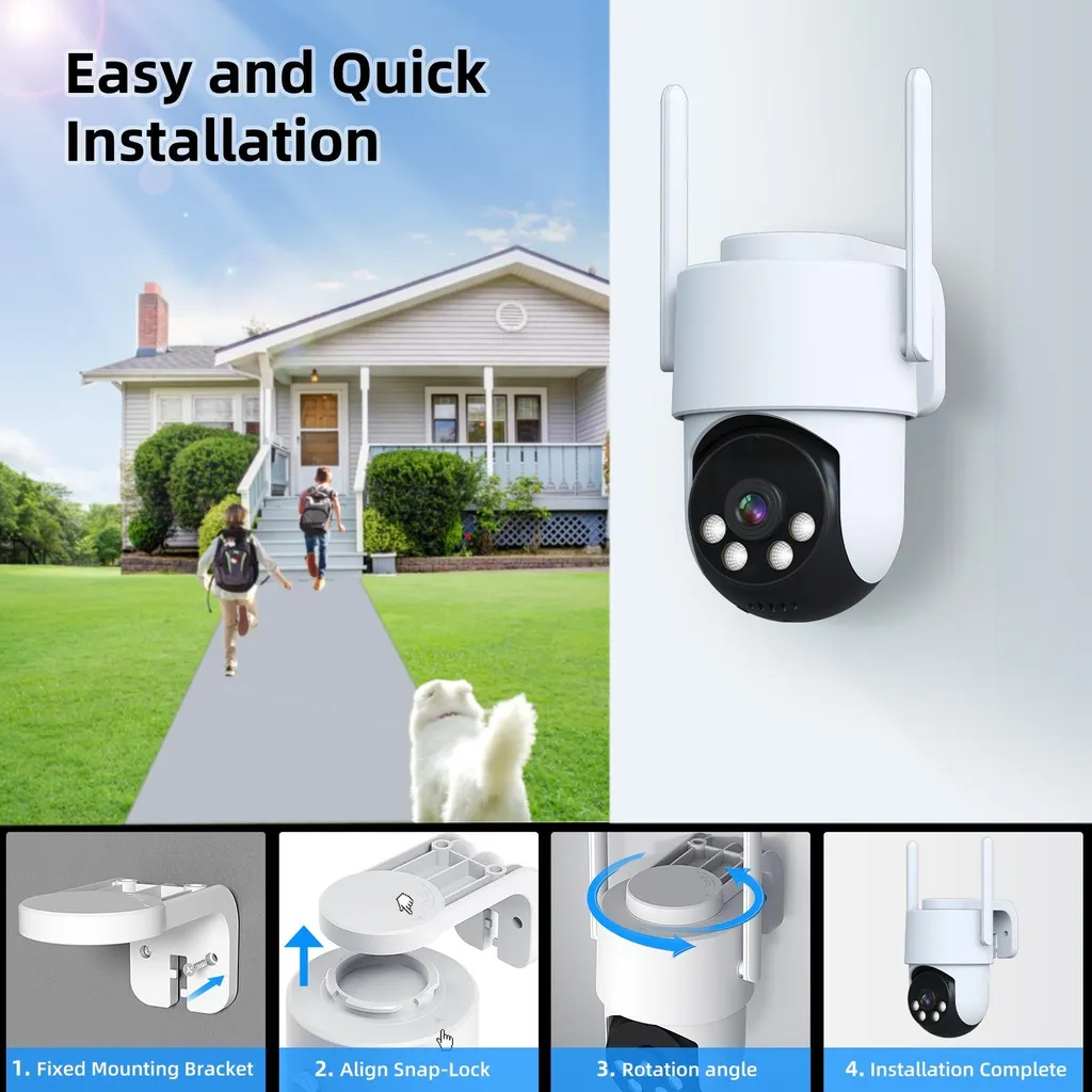 Offerta Telecamera PTZ Esterna 2MP - Sicurezza Wireless INF Smart - 2