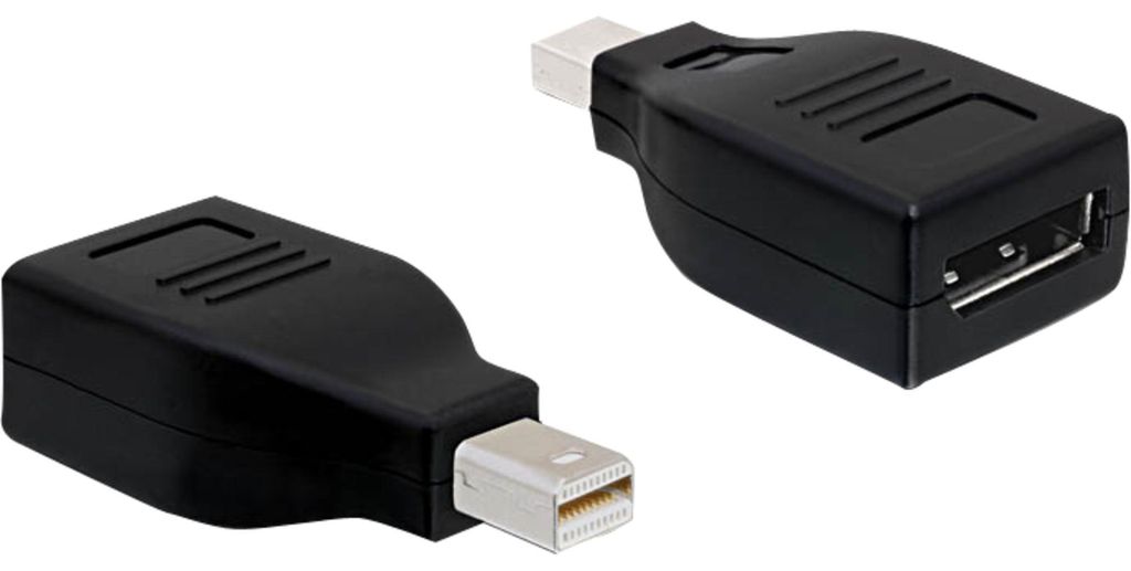 DeLOCK 65238, mini Displayport 1.2, Displayport, Černá Obrázek produktu 