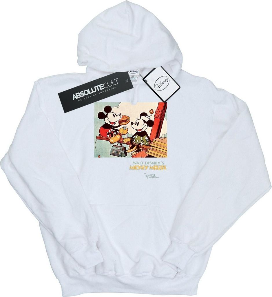 Disney - "Building A Building" Kapuzenpullover für Herren BI15126 (5XL) (Weiß)