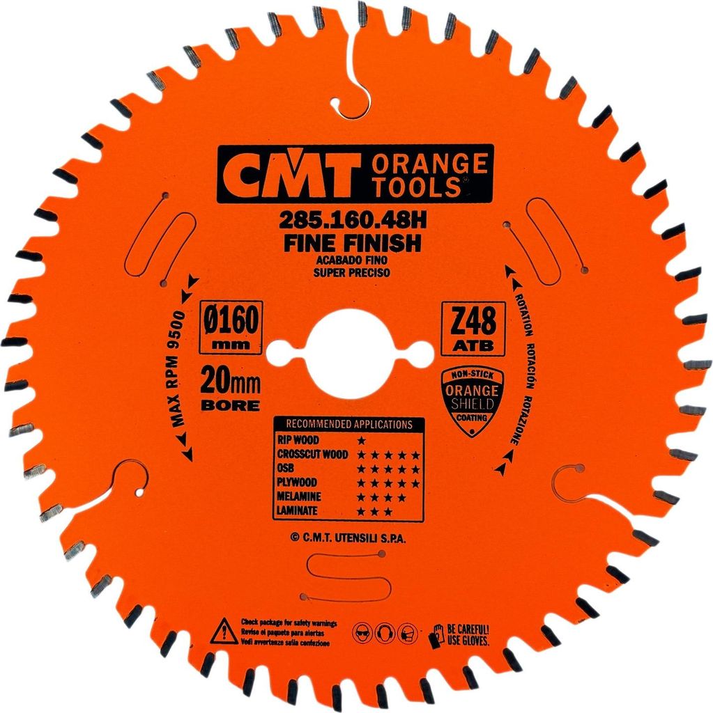 Cmt Kapp- und Auftrennsäge 160x2,2x20 z=48 atb