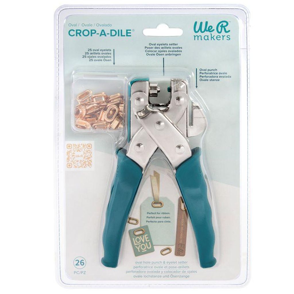 Oval Crop-a-Dile – Perforatrice pour œillets ovales – We R Image du produit 