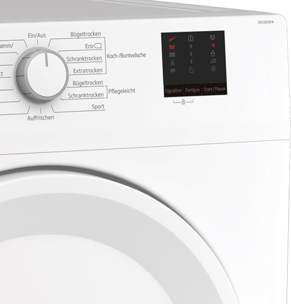 Beko Kondenstrockner 8 KG Weiß Trommelinnenbeleuchtung DCU Produktbild 3