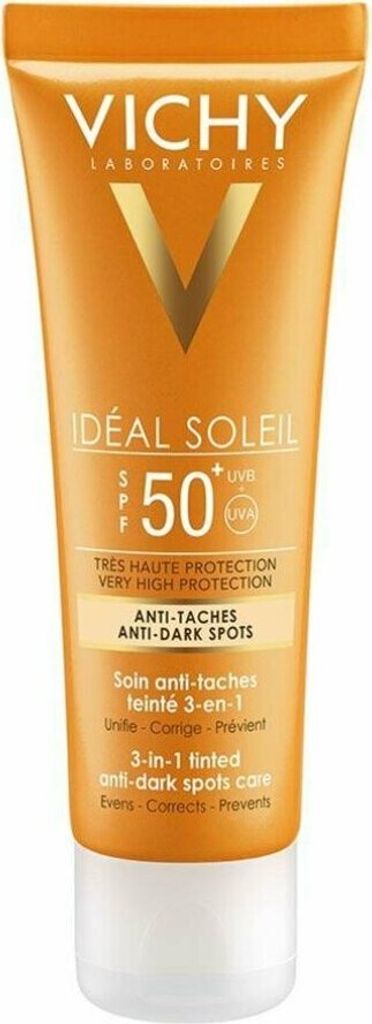 Crema anti-manchas Capital Soleil Vichy, 3 en 1, SPF 50+ Imagen del producto 