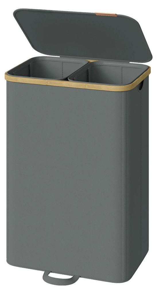 Wäschekorb mit Deckel - Wäschesammler - Wäschesortierer 2 Produktbild 