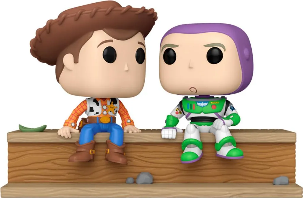 Figurine Vinyle Funko Pop! Moment Disney Pixar Woody & Buzz l'Éclair