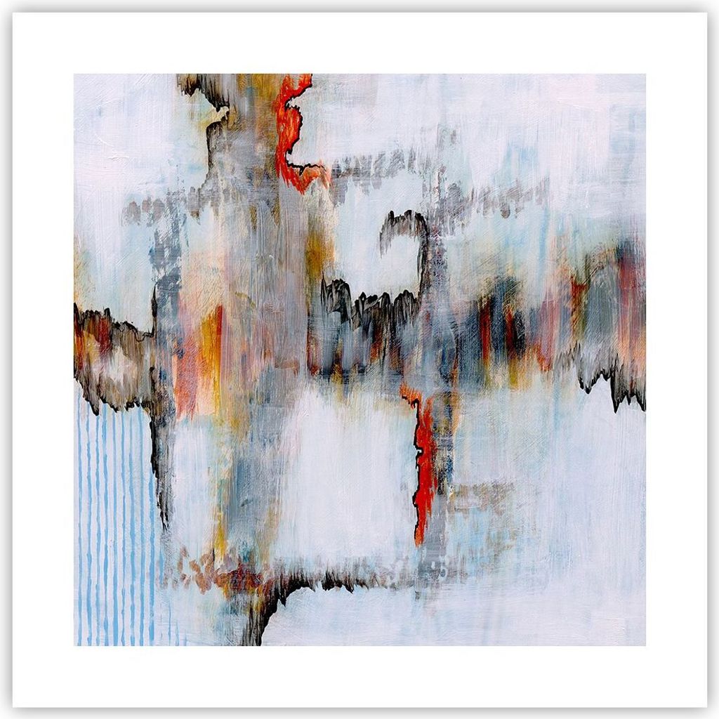 Poster - Poster ohne Rahmen - Abstraktion modern - 40x40 cm - Wand Bild - Wanddeko - Wandbilder - Kunstposter - Wandposter - Bilder - Kunstdruck - ...