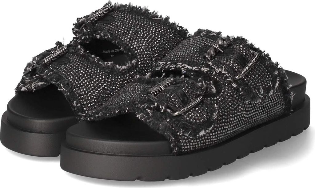 Buffalo Plateau Pantoletten Damen 32303430353733 Schwarz 40 EU