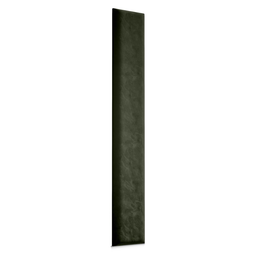 A single, dark green, rectangular panel with a textured surface, presented vertically against a white background.