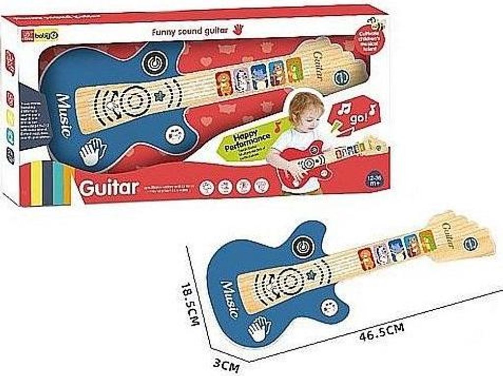 Batteriebetriebene Gitarre für Kinder 46,5 x 18,5 x 3 cm