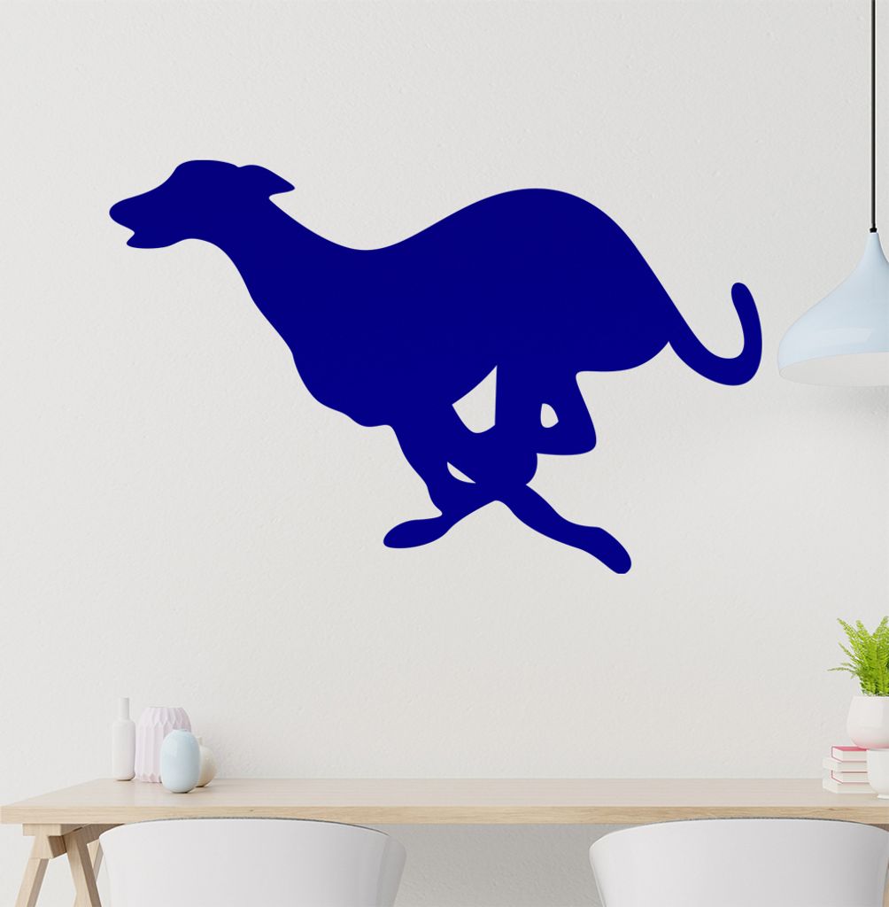 Windhund Wandtattoo in 6 Größen - Wandaufkleber Wall Sticker - Dekoration, Küche, Wohnzimmer, Schlafzimmer, Badezimmer