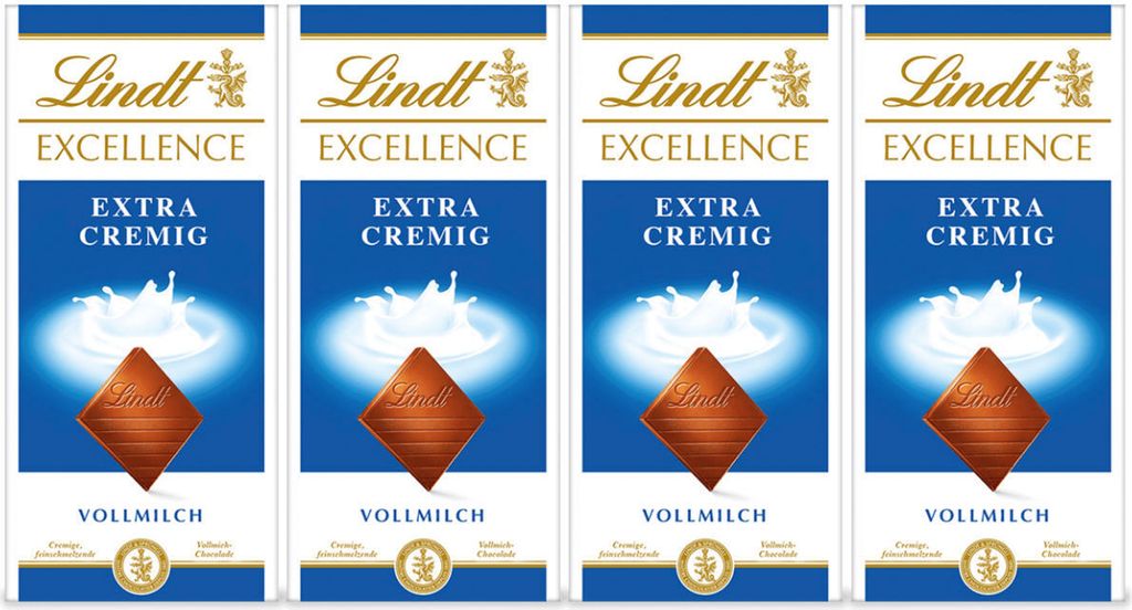 Lindt Excellence Extra Cremig Vollmilch Schokoladentafel Produktbild 
