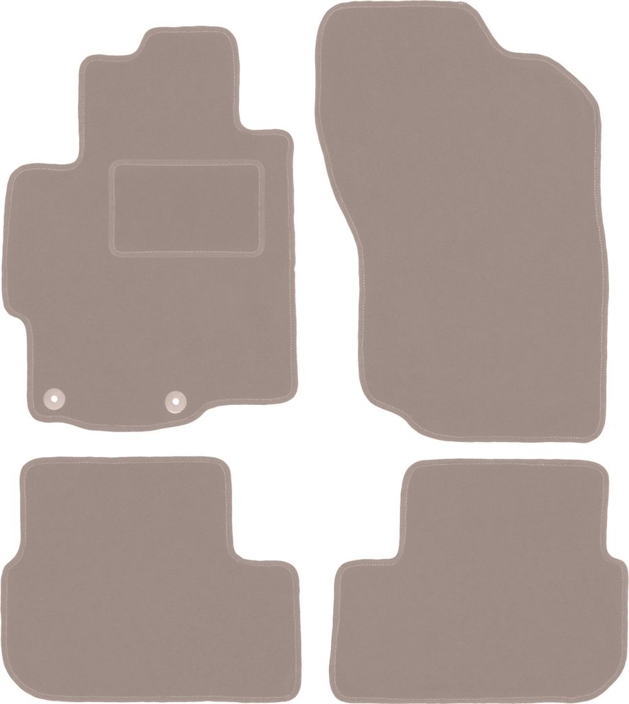 Velours-Autoteppiche für: Mitsubishi Lancer Viii Cy Sedan, Sportback (2007-2016) Beige