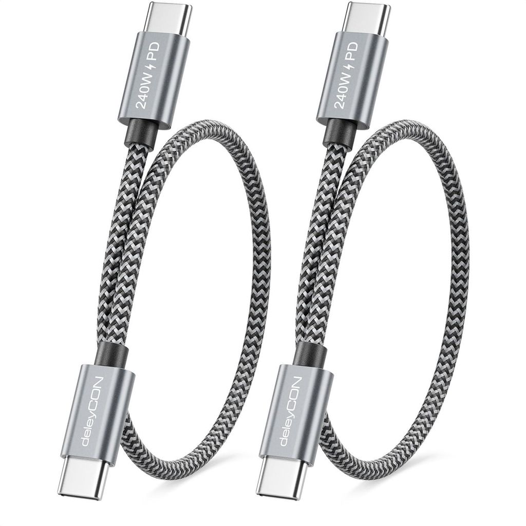 deleyCON 0,5m USB-C Kabel PD 3.1 240W USB-C auf USB-C, 2 Produktbild 