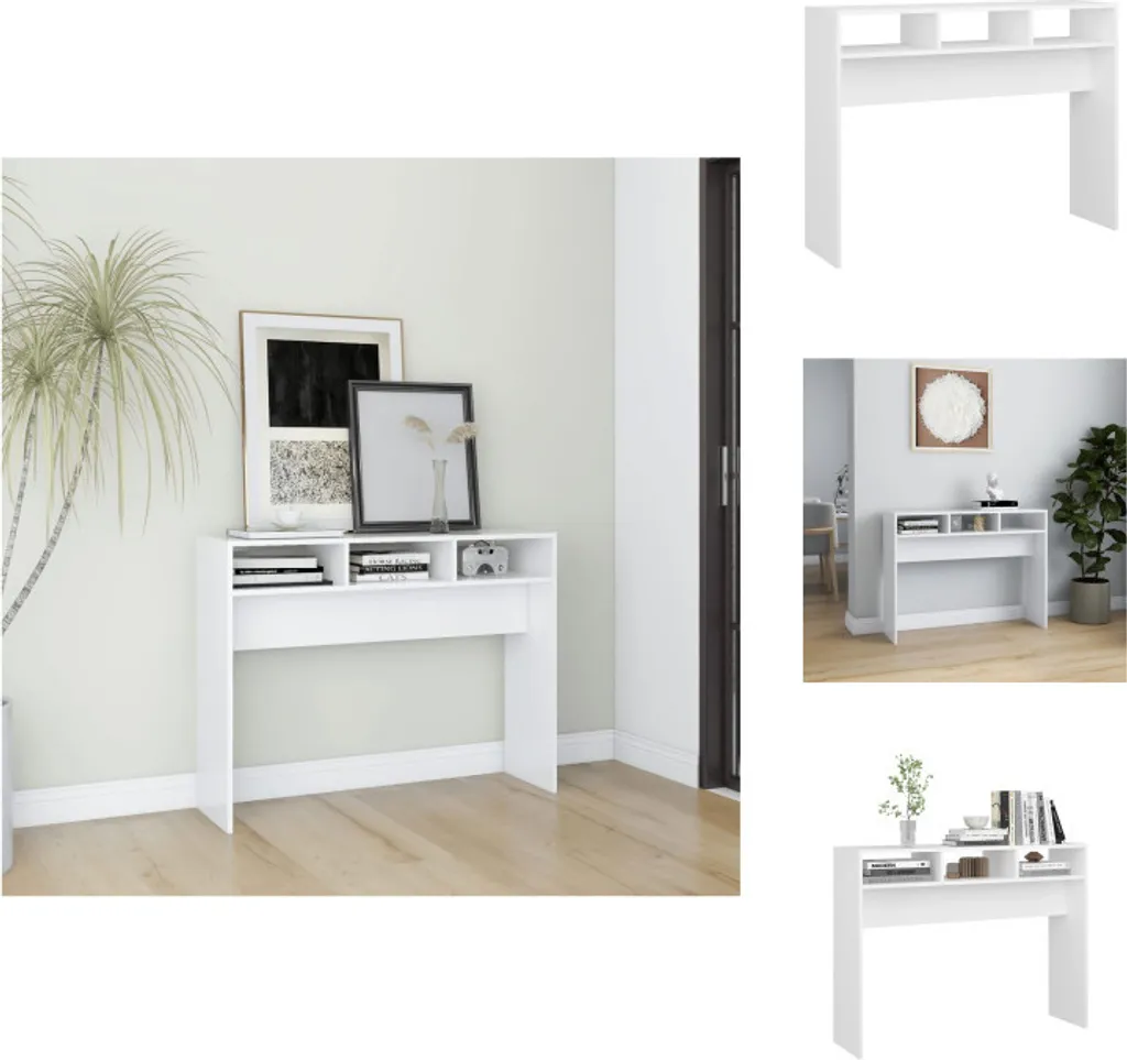 Consolle Moderna Bianca 105x30x80 cm vidaXL | Design Minimal