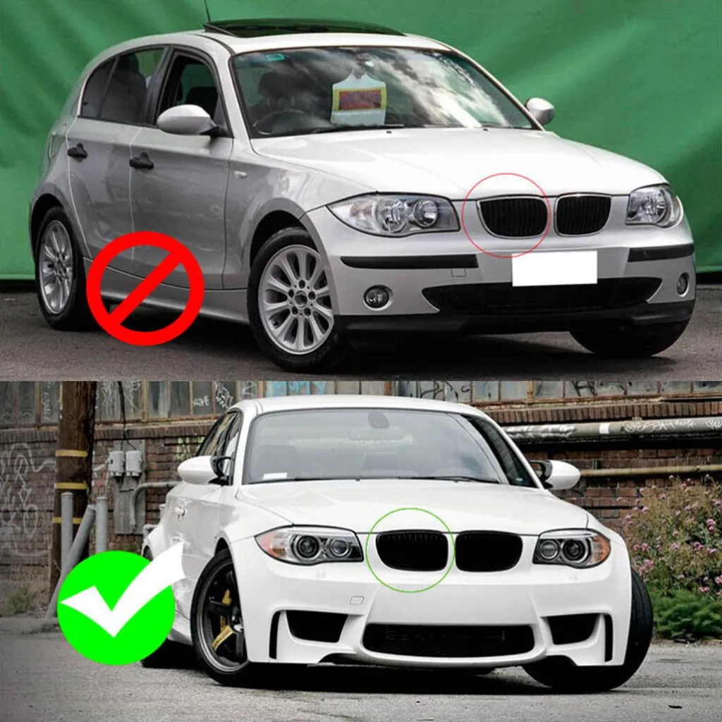 Grille avant noire brillante pour voitures compactes de luxe série sport