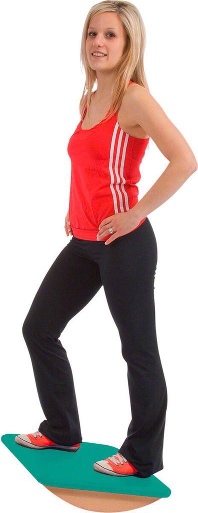 Schaukelbrett klein mit Polster Wippbrett Wackelbrett Balancierbrett Balance