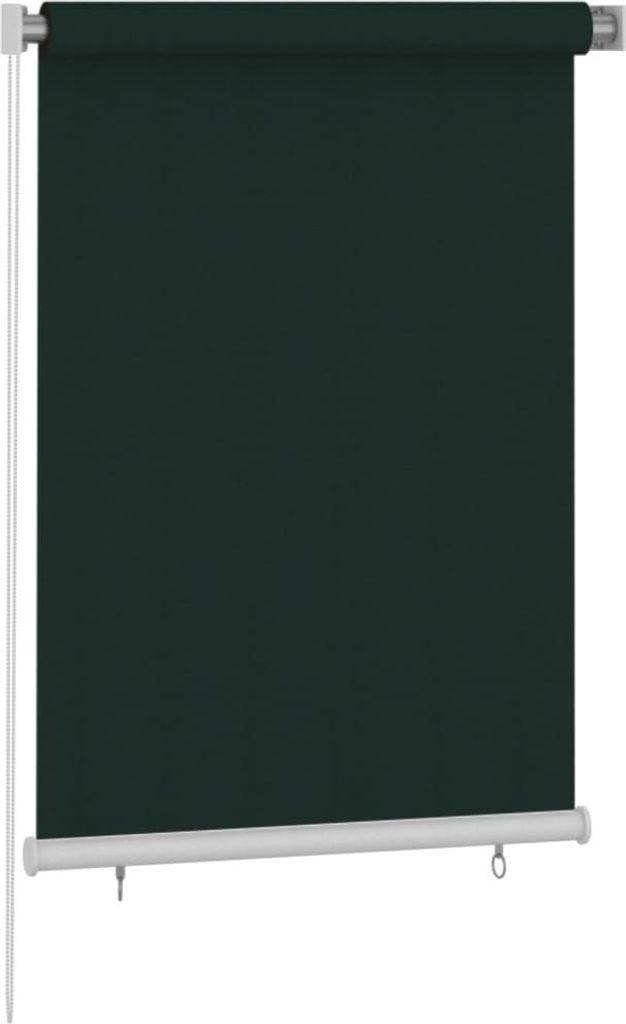 vidaXL Außenrollo 105 (B) x 140 (H) cm Dunkelgrün HDPE