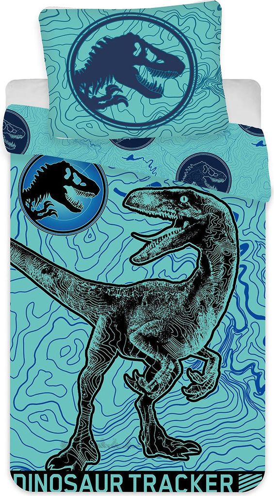 Jerry Fabrics Bavlněný povlak na polštář 70x90 Dinosaurus Obrázek produktu 
