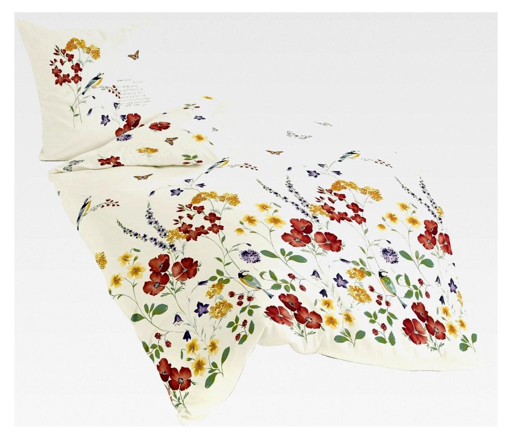 Bettwäsche Mako-Satin, Designed in Germany, bunt 01, 135x200 + 80x80 cm
