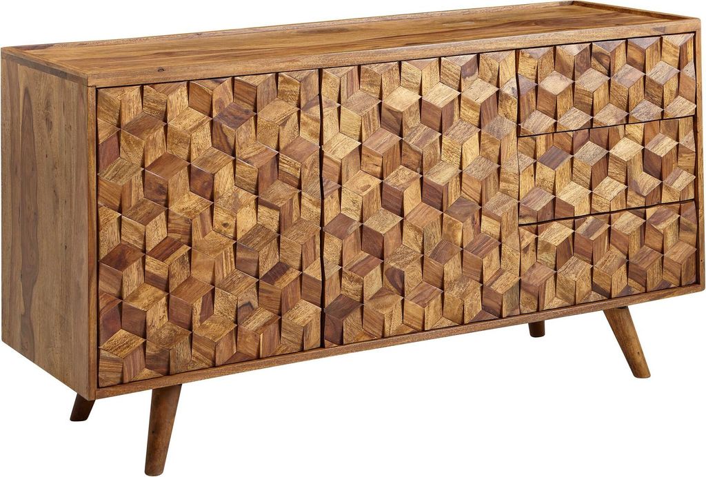 Příborník 138x76x45 cm příborník z masivního dřeva sheesham Obrázek produktu 