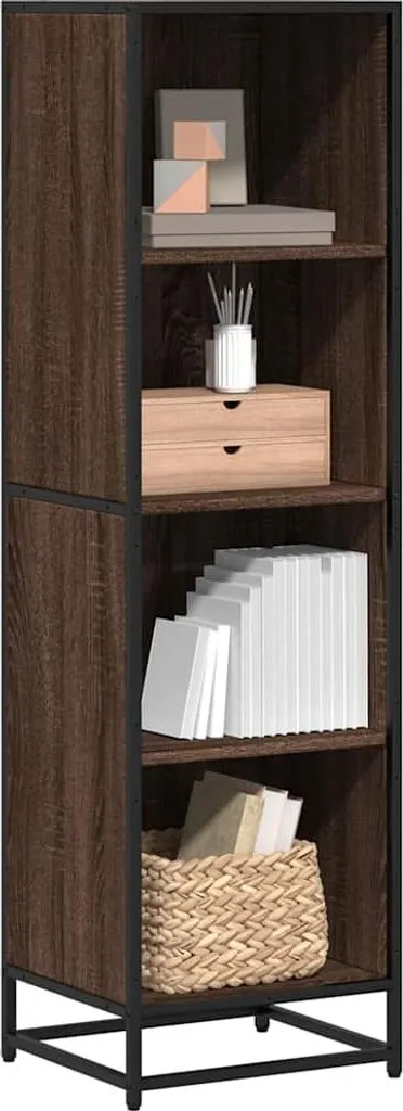 Libreria Rovere Marrone 45x24x160 cm in Legno Multistrato
