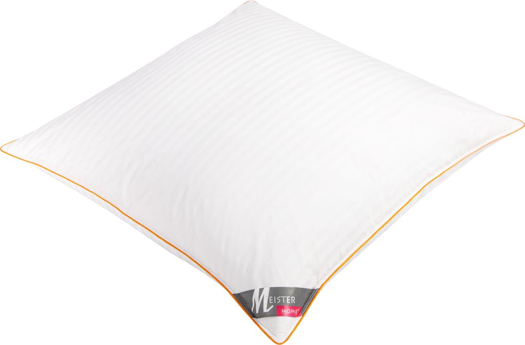 Meisterhome Daunen Kopfkissen 80x80 cm - Daunenkissen - 3-kammer - Hotelqualität, Model:Exzellent