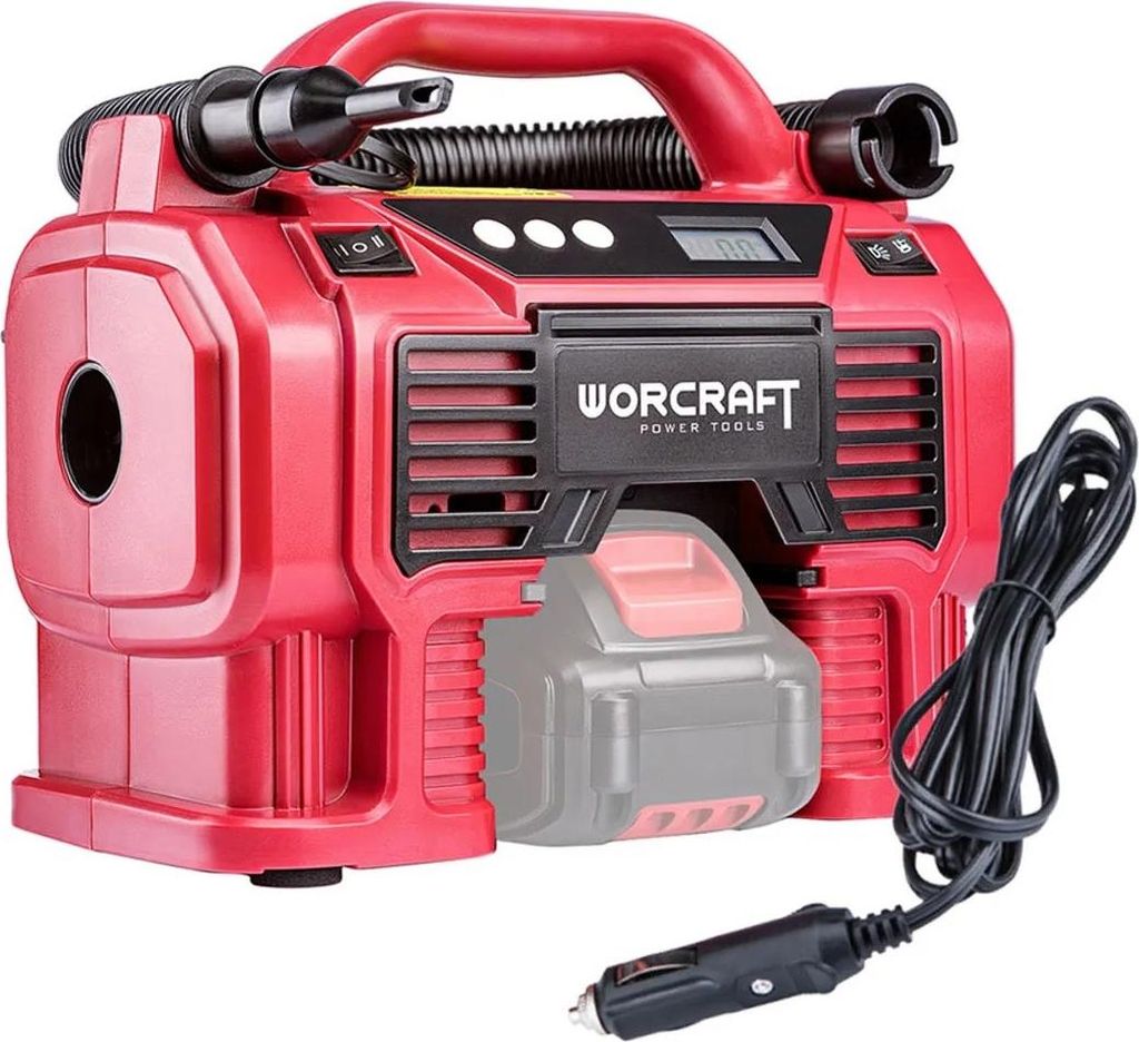 WORCRAFT CAC-S20LiA Accu-Kompressor 20V, Kfz-Steckdose, (ohne Akku und Ladegerät)