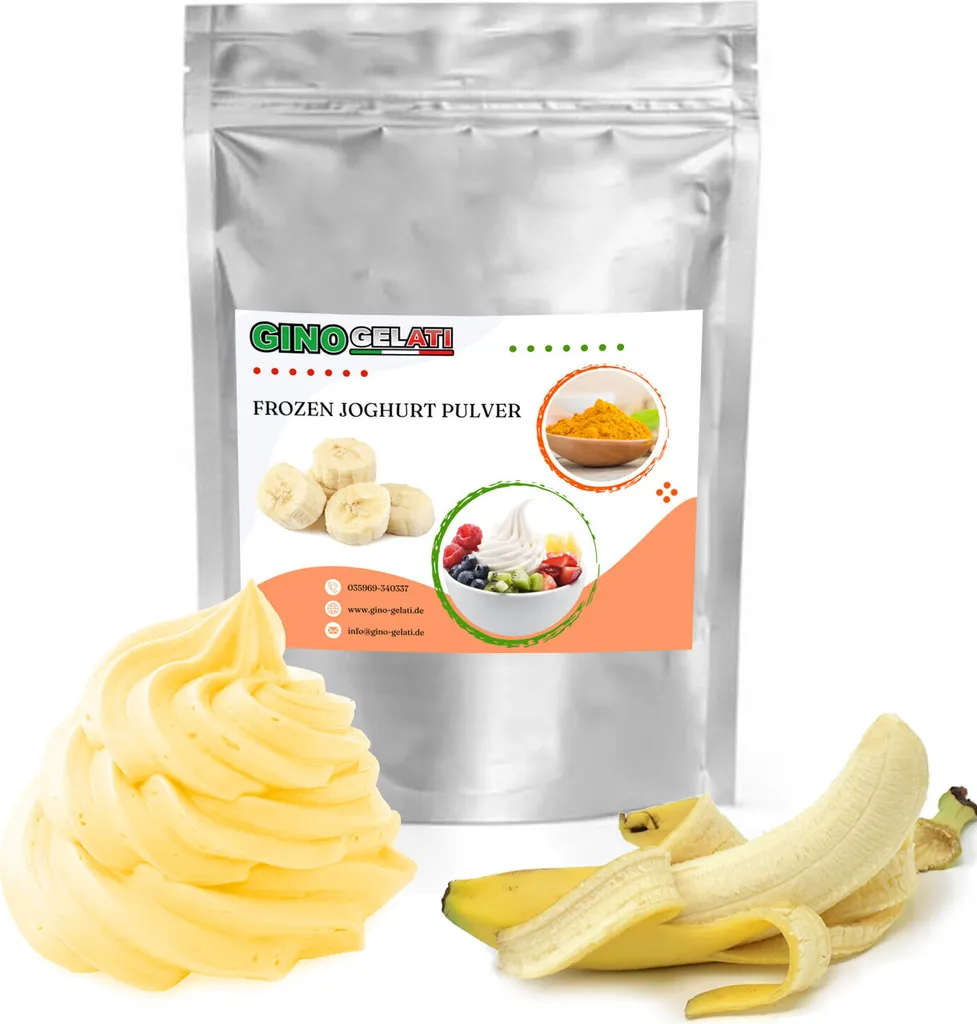 Yogurt in Polvere alla Banana 1kg - Preparato Professionale Gourmet