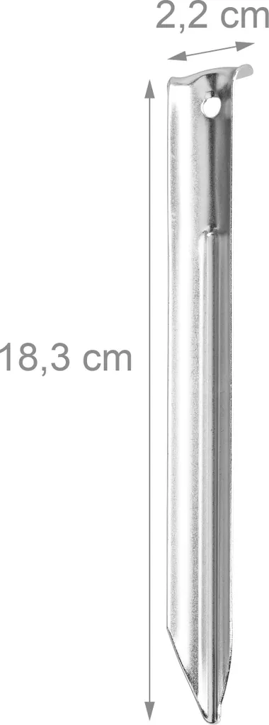 200 Piquets de Tente pour Fixation Bâche et Camping Relaxdays Pro - 4