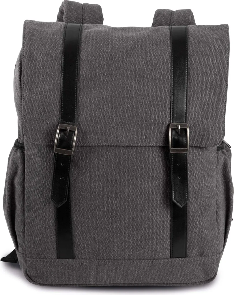 Zaino Scuola Tela Vintage Kimood | Canvas Resistente per Laptop e Libri