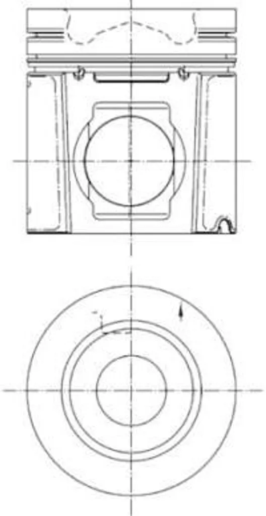 Piston OE 516442 KOLBENSCHMIDT robuste pour Passat et Scenic III