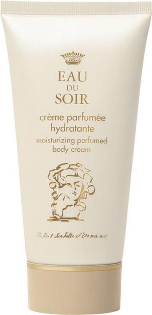 A tube of Sisley EAU DU SOIR body cream.