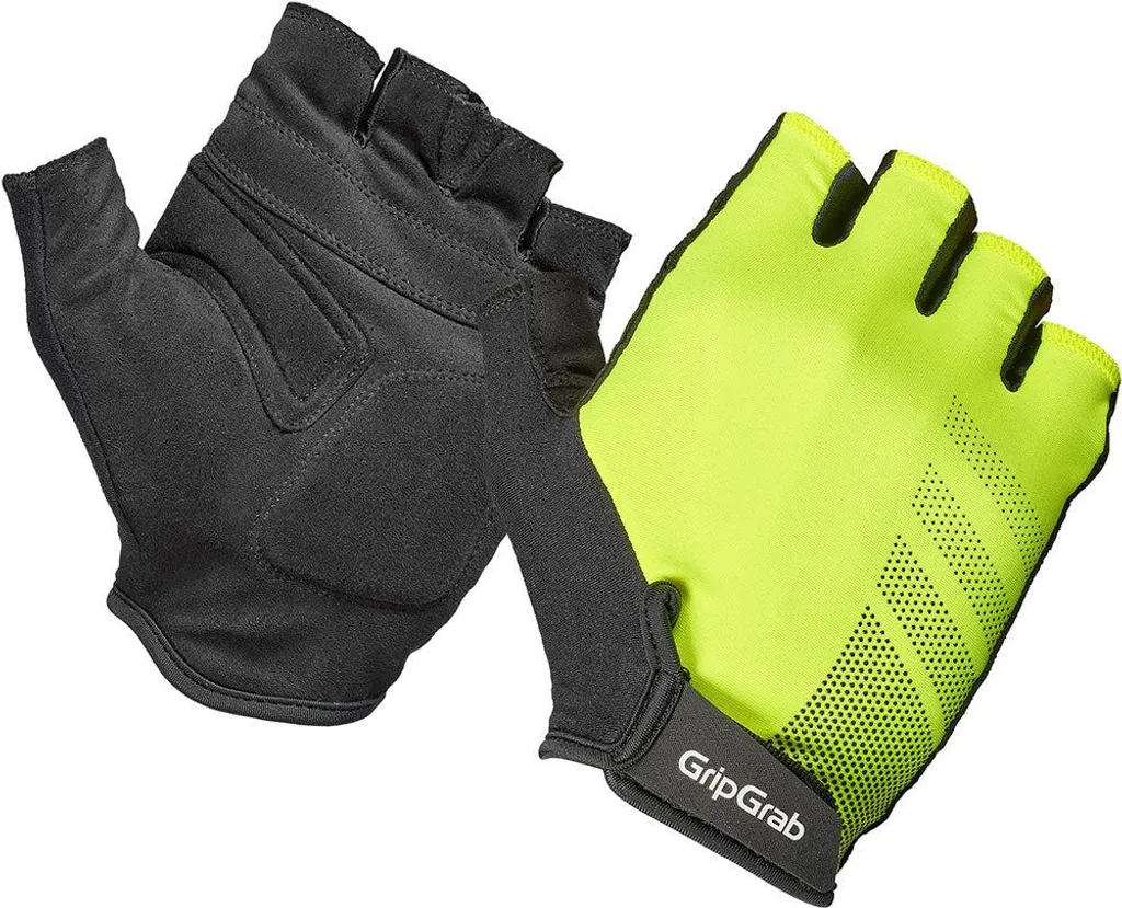 Gants de vélo Gripgrab avec rembourrage gel et haute visibilité