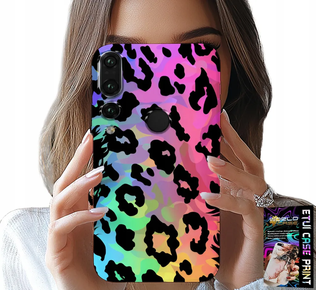 Custodia Huawei P20 Pro Vetro Temperato Leopardo Arcobaleno - Trendy